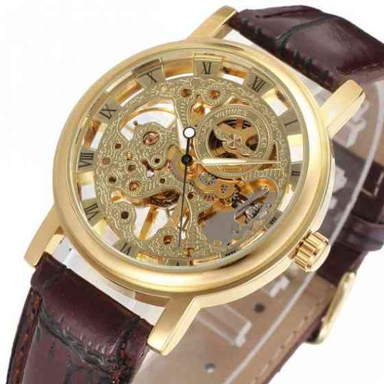 Класичний жіночий годинник Winner Gold Brown Вінниця