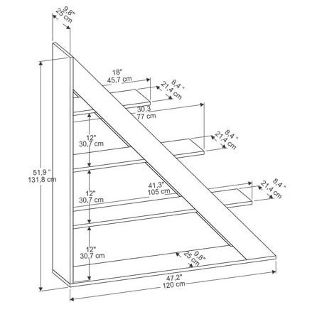Стеллаж угловой 