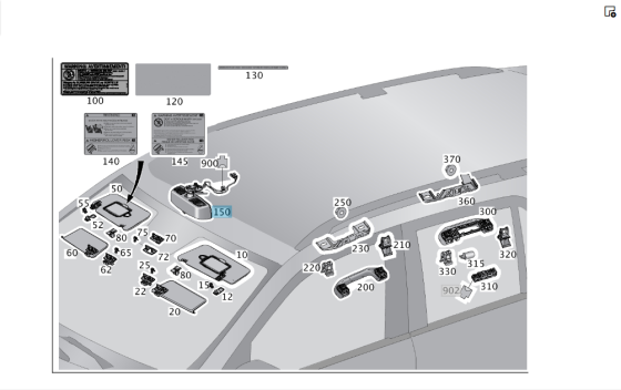 Mercedes-Benz  A1668100817 9051 Салонне дзеркало заднього виду чорне з автозатемнінням ML/GLE W166 GL/GLS X166 Одеса