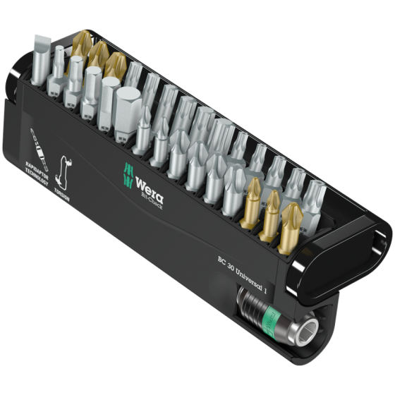 Набір біт РН,PZ,HEX,SL,Torx 30од. Wera Bit-Check 30 Universal 1 05056440001 Одеса