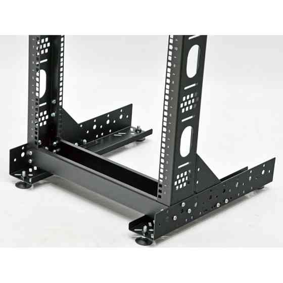 Стійка однорамна CMS UA-OF24-S-BK 24U чорна (без ніг) Київ