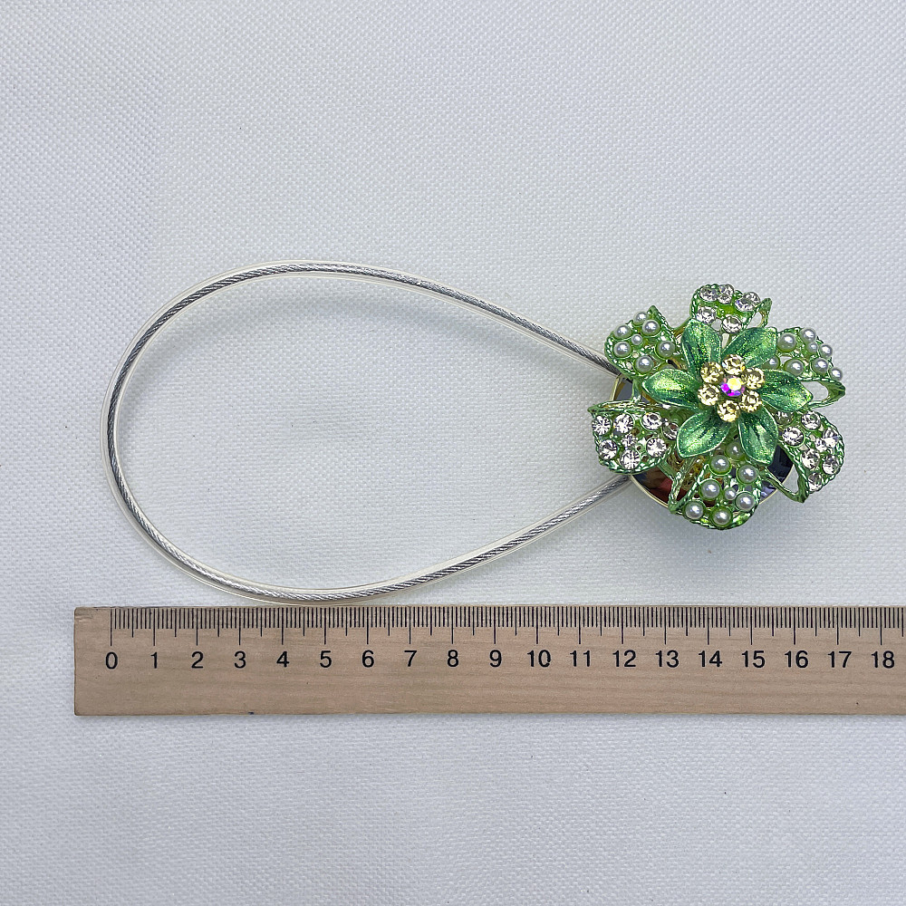 Магніти для штор та гардин "Flowers" набір 2 шт М'ятний (81-234) Київ - фото 7