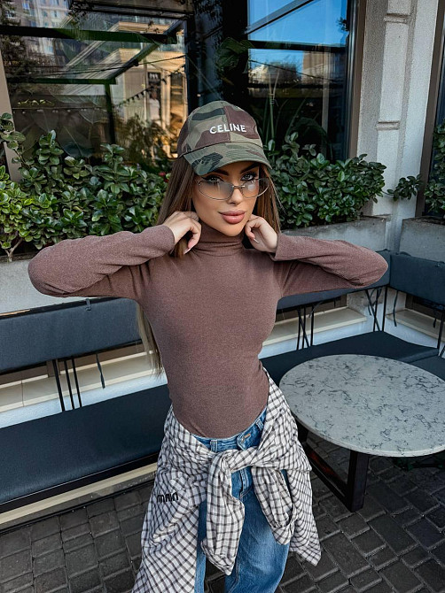 Женский теплый базовый боди из микрофлиса рuma Мокко, 46/48 Одесса - изображение 4