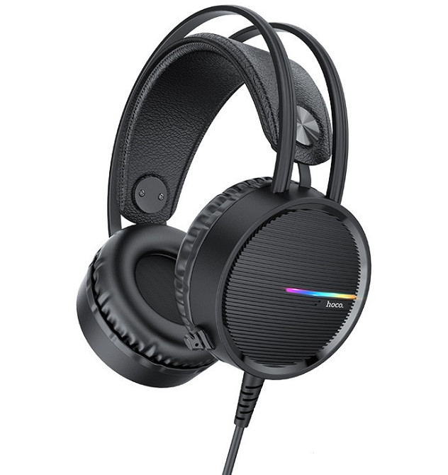 Наушники игровые HOCO W100 Touring Gaming Hi-Res, черные Винница - изображение 1