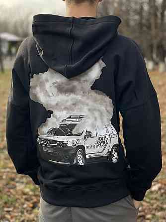 Чёрное худи унісекс - 