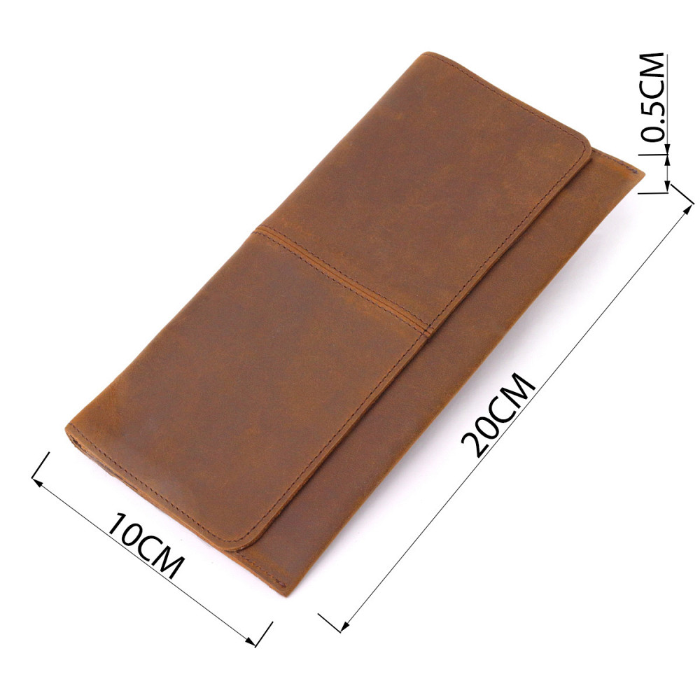 Тонкий мужской бумажник из натуральной винтажной кожи 21296 Vintage Коричневый Киев - изображение 7