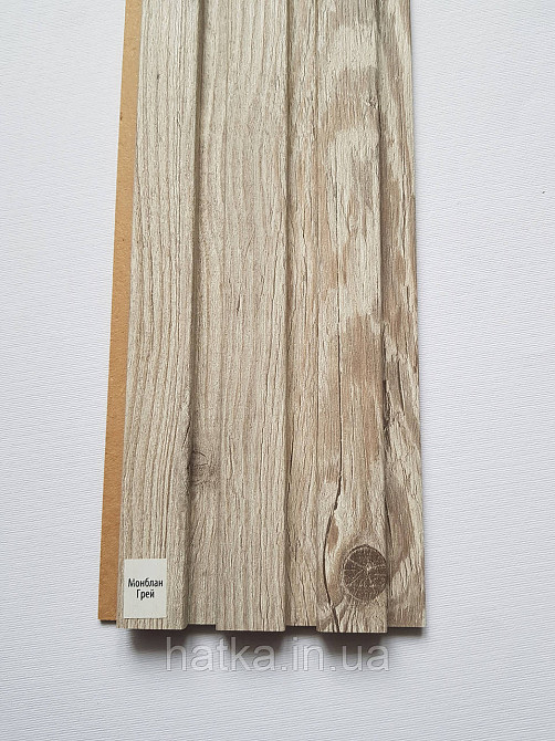 Стеновая реечная панель МДФ 117х12х2800 мм Монблан грей СП12117-19 Киев - изображение 2