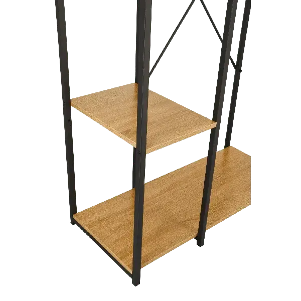 Металлический открытый шкаф для спальни, прихожей, ванной / Открытая гардеробная с полками 167х90х40см Коломия - фото 3