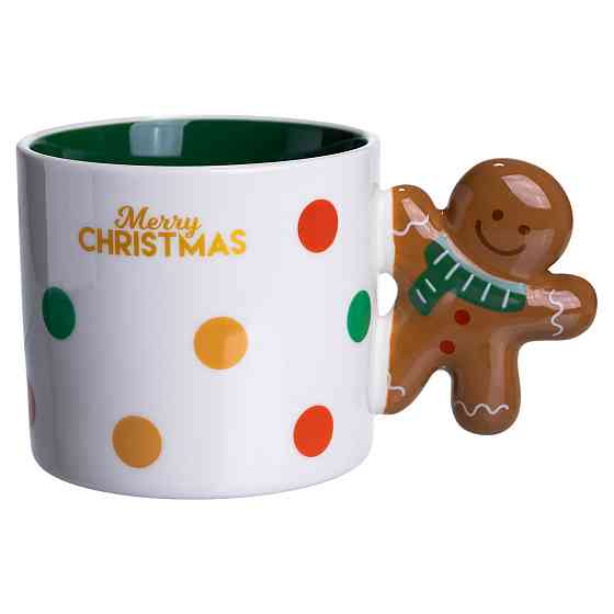 Новогодняя фарфоровая чашка Merry Christmas 350 мл Киев