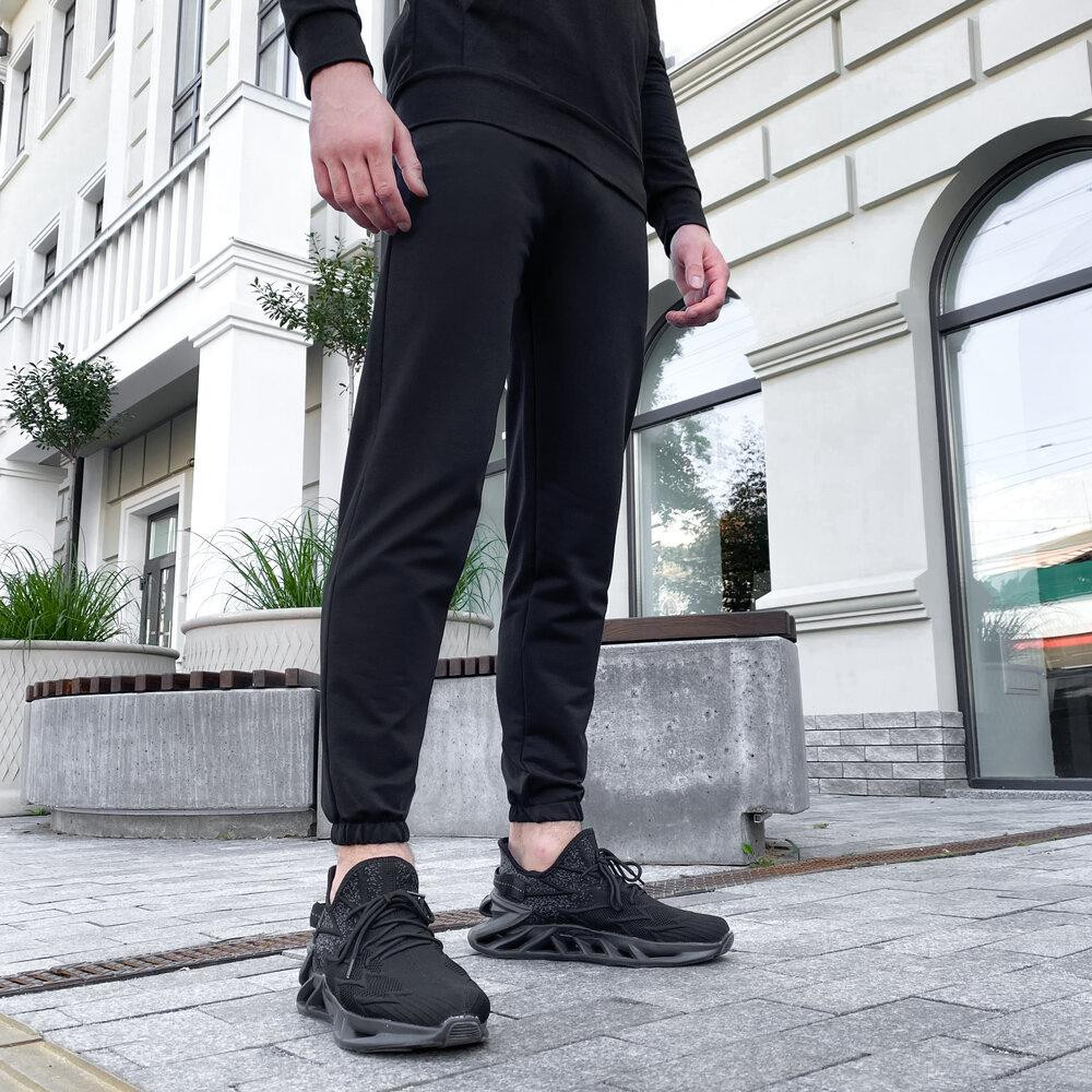 Чоловічі штани джогери з кишенями чорні Pobedov 95 Київ - фото 2