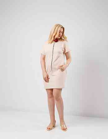 Летнее платье с карманами Nirvana 50-52, Бежевый Киев