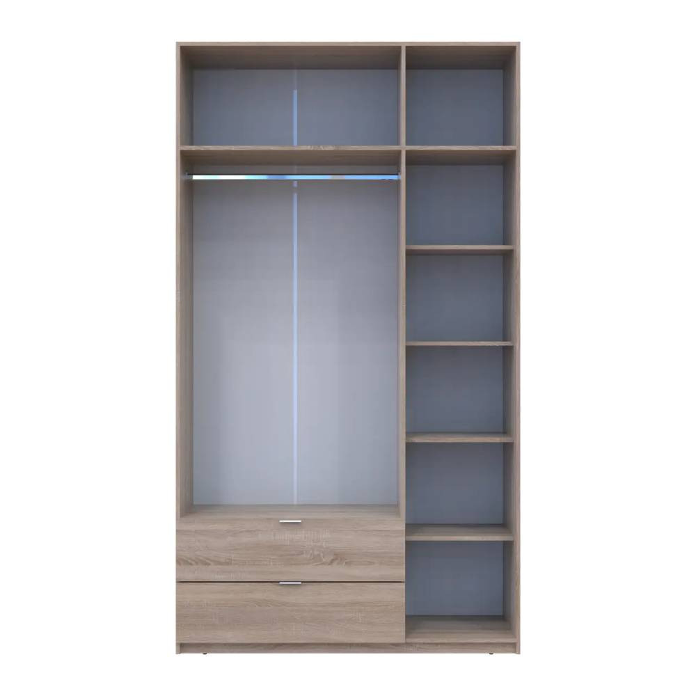 Шкаф для одежды Doros Лукас Дуб Сонома 3ДСП 135х50х240 DRS-011655 (80737803) Днепр - изображение 3