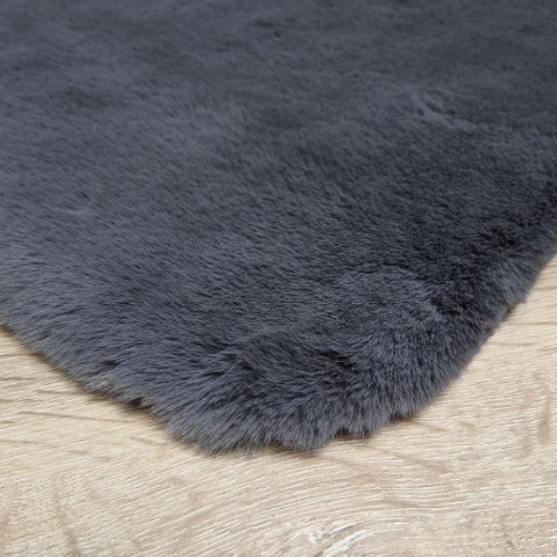 Килимок для підлоги з еко-хутра ТМ Dariana Elegant 160*220 см темно-сірий Житомир