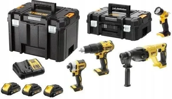DeWalt DCK440L3T-QW akumulatorowy 4-narzędziowy zestaw Combo 18V 3x3,0Ah Li-Ion (DCD778+DCF787+DCH033+DCL040) w walizkach Київ - фото 1