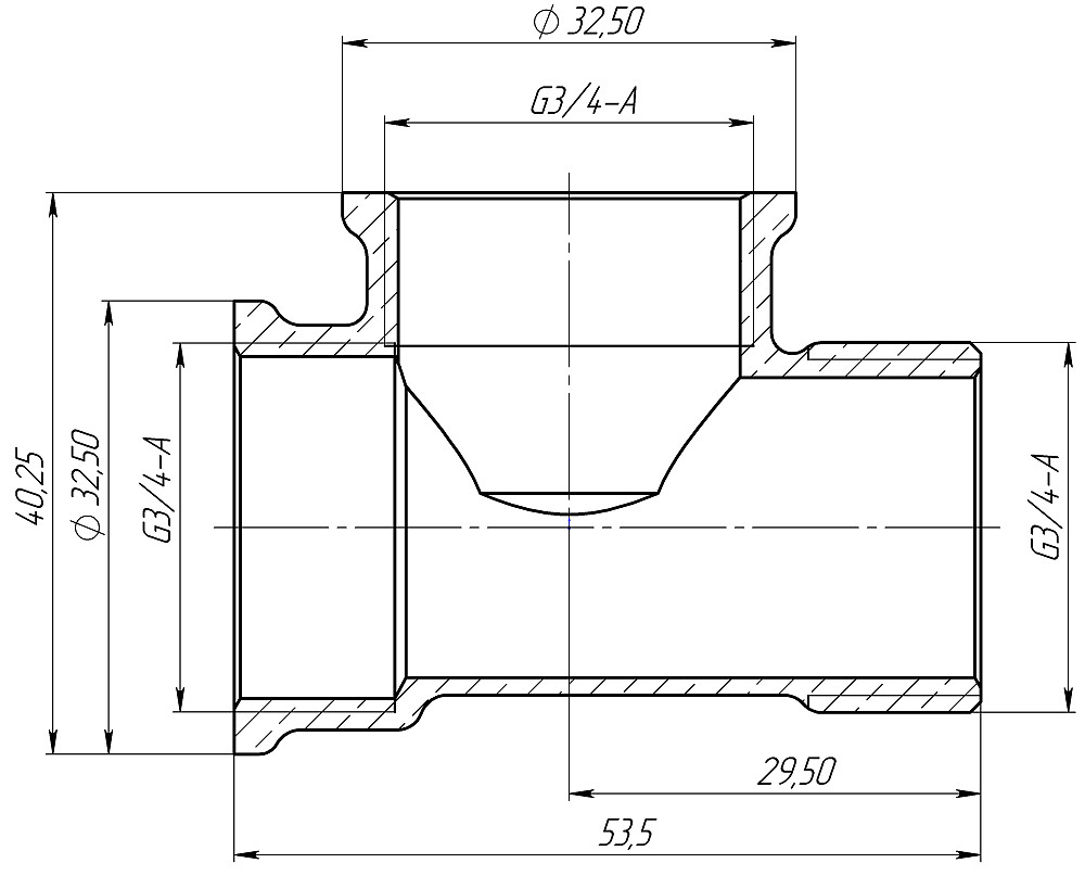 Трійник 3/4″ВВЗ латунний LT444S OPTIMUM Тернополь - изображение 3
