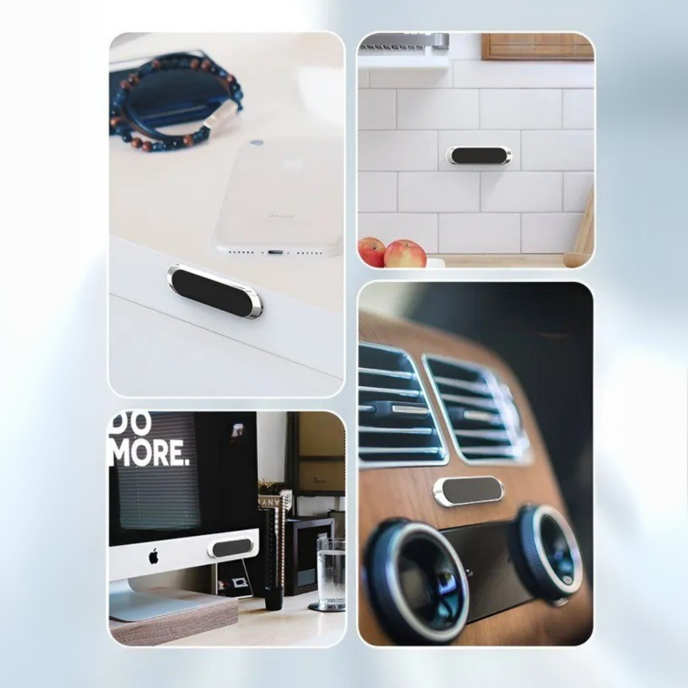 Тримач магнітний для телефону на липучці на панель в автомобіль, універсальний з силіконовою накладкою Кам'янець-Подільський - фото 5