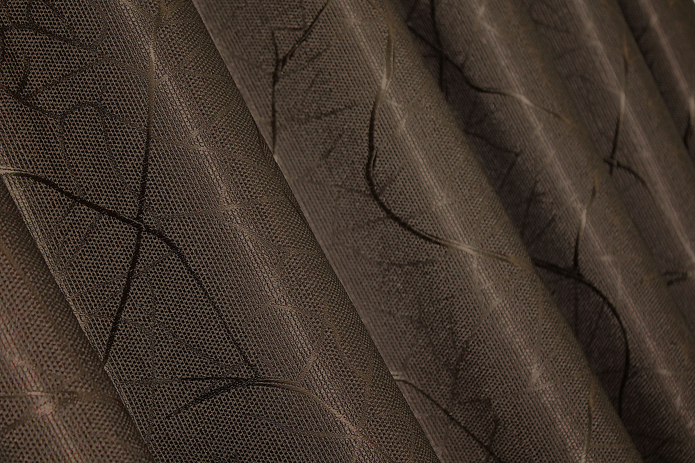 Комплект готових штор VR-Textil Льон Савана № 688ш Коричневий 150х270 см 2 шт (30-467) Київ - фото 8