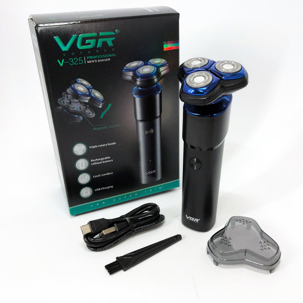 Електричне бездротове гоління VGR, Електрична бритва з вбудованим акумулятором, Бритви електричні GT-96 Львів - фото 9