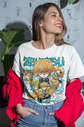 Футболка з аніме принтом Вбивця демонів оверсайз (S/M/L) Чорний AnimeJ0181 Дніпро