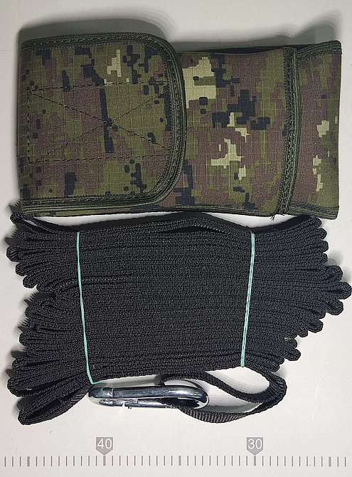 Євакуаційна стропа з карабіном, 6 метрів підвійна в чохлі для аварійно-рятувальних робіт МНС та ЗСУ Одеса - фото 4