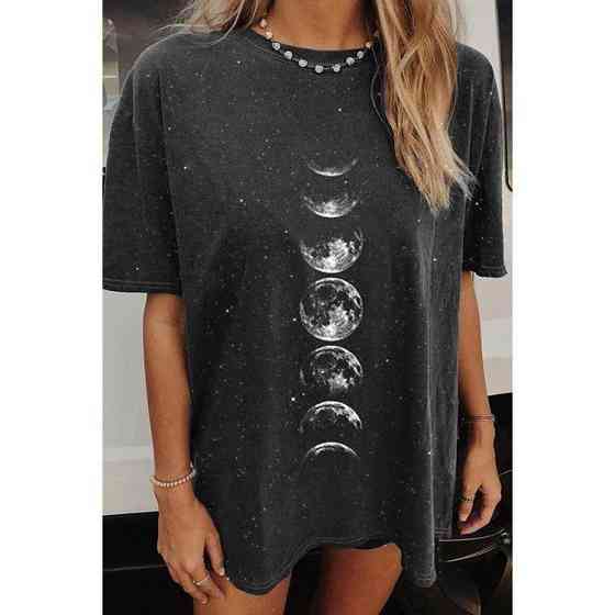 Футболка жіноча з принтом  48 Чорний 2664088790 Дніпро