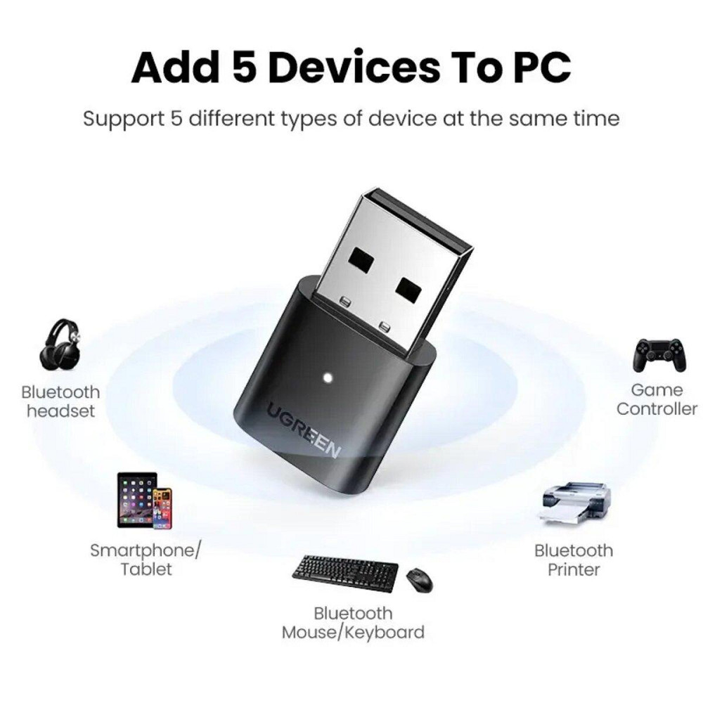 Адаптер USB Bluetooth 5.0 UGREEN CM390 UGR-80889 Одеса - фото 3