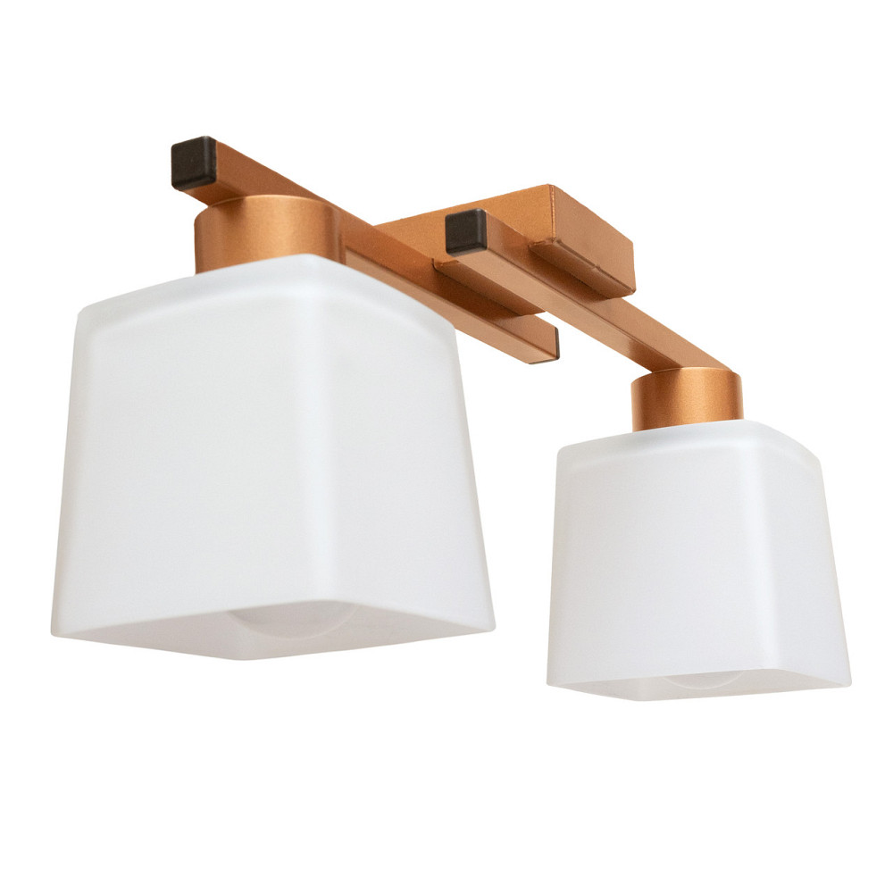 Люстра стельова на два плафони MSK Electric Dublin під лампи Е27 антична мідь NL 16610-2 CP Одеса - фото 3