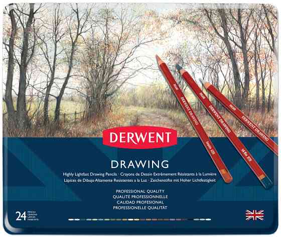 Карандаши для рисунка Drawing 24шт Derwent Киев