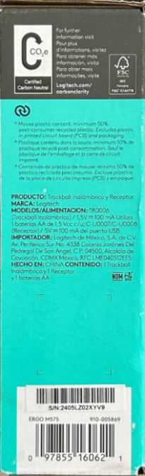 Миша комп'ютерна  Logitech Ergo M575 Bluetooth Graphite  чорного кольору MasterSem Київ - фото 6