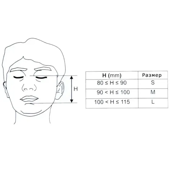 Орально-назальна силіконова маска для CPAP Sleepas з отвором для видиху (M) Дніпро