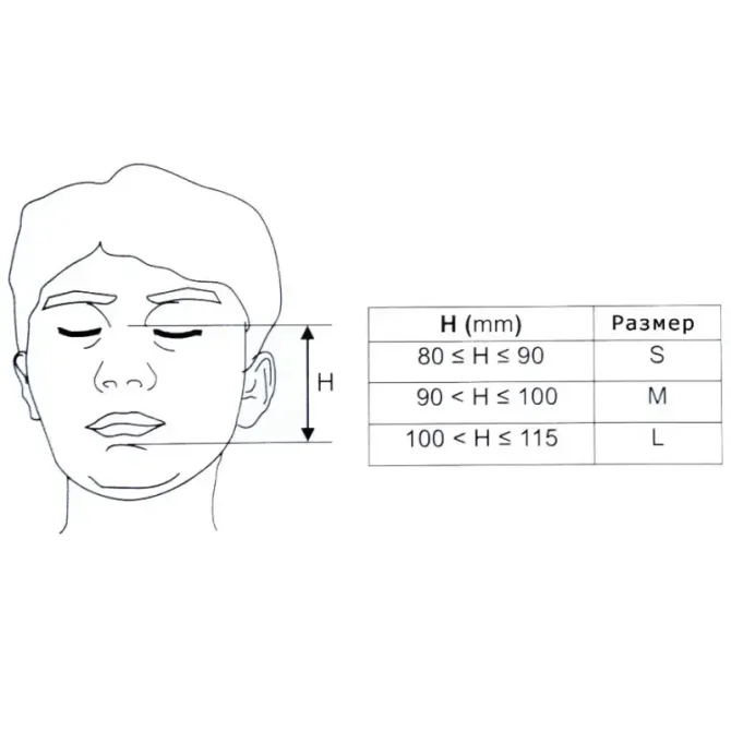 Орально-назальная силиконовая маска для CPAP Sleepas с отверстием для выдоха (M) Днепр - изображение 4
