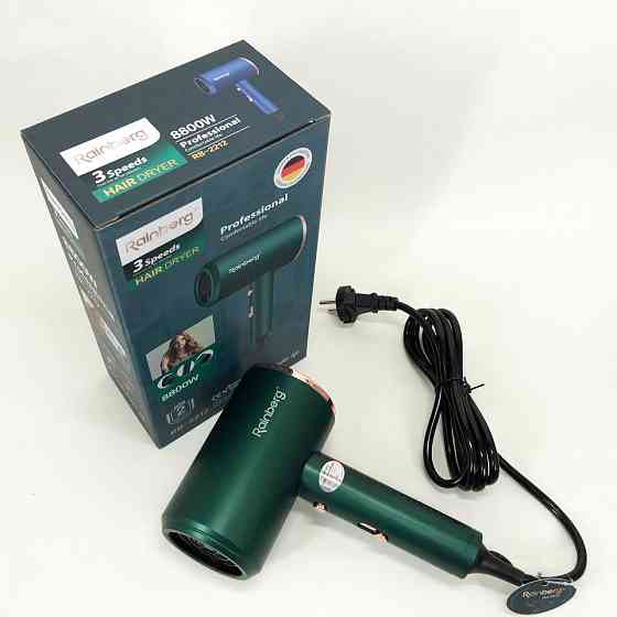 Фен практичний Rainberg, Фен для волосся професійний 2 швидкості для дому та подорожей YP-41 Івано-Франківськ