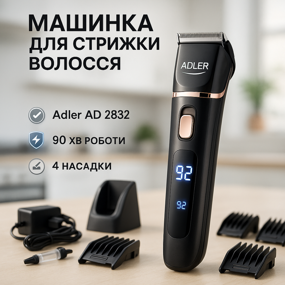 Універсальна машинка для стрижки голови та бороди Машинка для стрижки короткої JD-57 Львів - фото 11