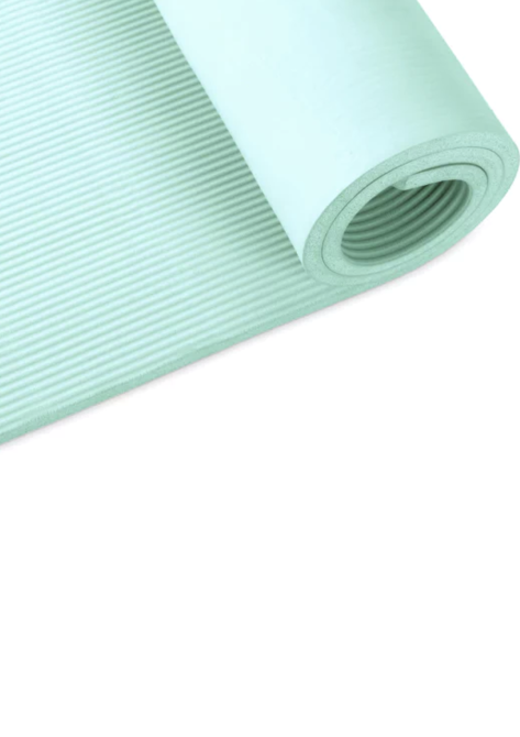 Килимок (мат) для фітнесу та йоги Queenfit NBR 1,5см бірюзовий Київ - фото 6