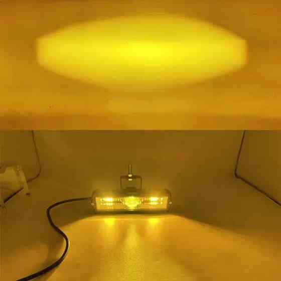 Светодиодная фара StarLight HP-GZD-301-01 ближний+дальний (белый+желтый) + DRL 12/24V Харьков