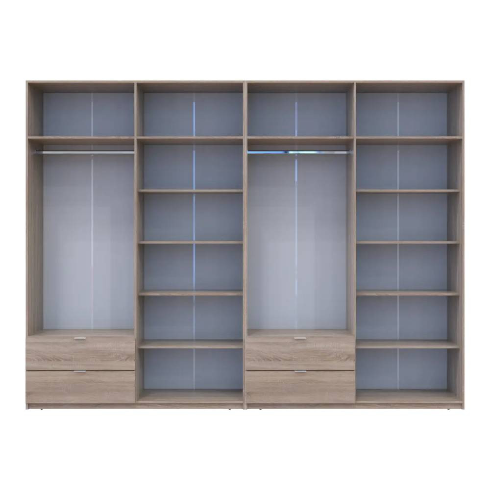 Шафа для одягу Doros Лукас Дуб сонома 4+4 ДСП 320х50х240 DRS-011710 (42005127) Дніпро - фото 5