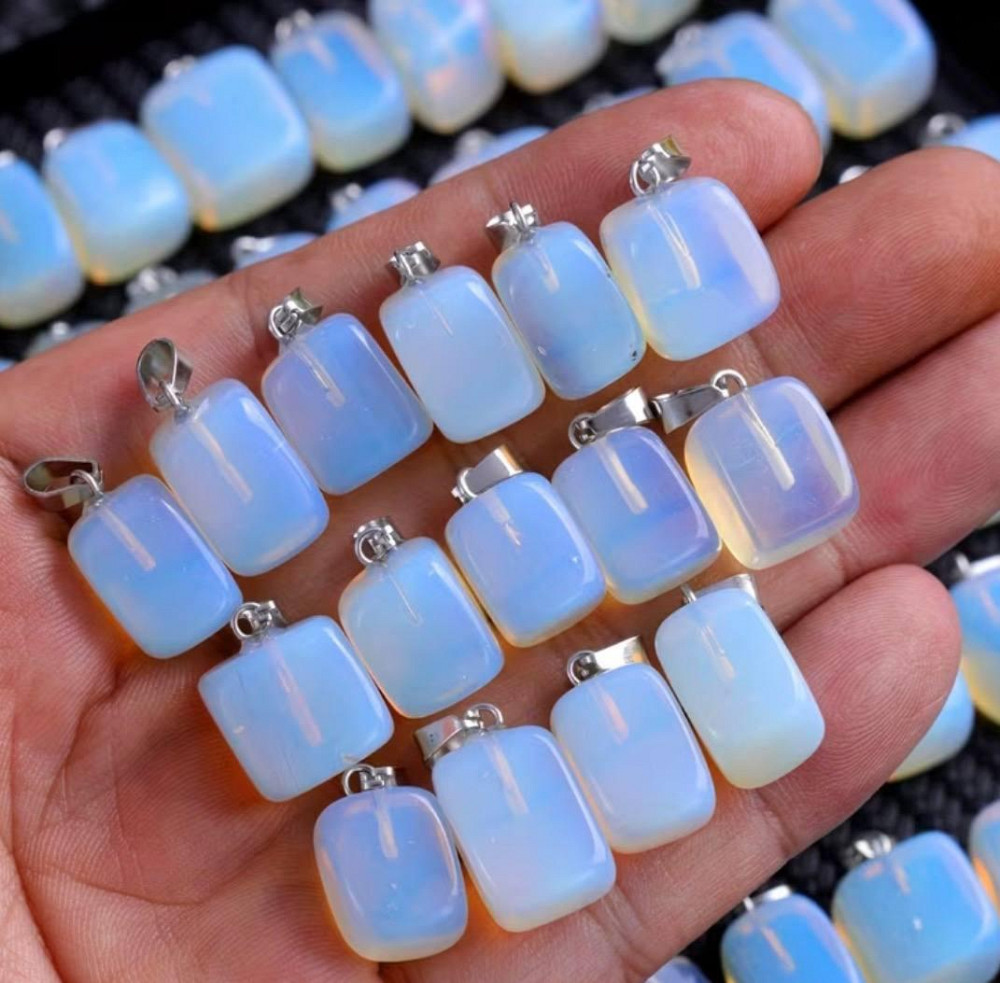 Кулон камінь опал прямокутний підвіска без шнурка 1 шт Київ - фото 3