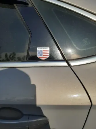 Наклейка на авто Флаг Соединенные Штаты алюминиевая Киев