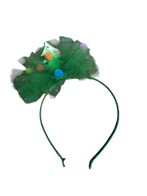 Обруч новорічний на голову Ялинка one size зелений Київ - фото 1