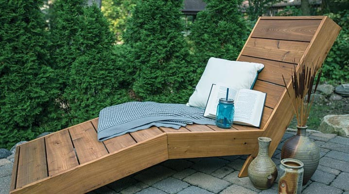 Шезлонг садовый 