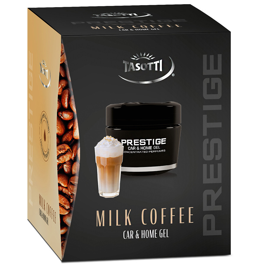 Ароматизатор для авто гелевий "Gel Prestige" Milk Coffee (Кава з молоком) 50мл Tasotti Київ - фото 1