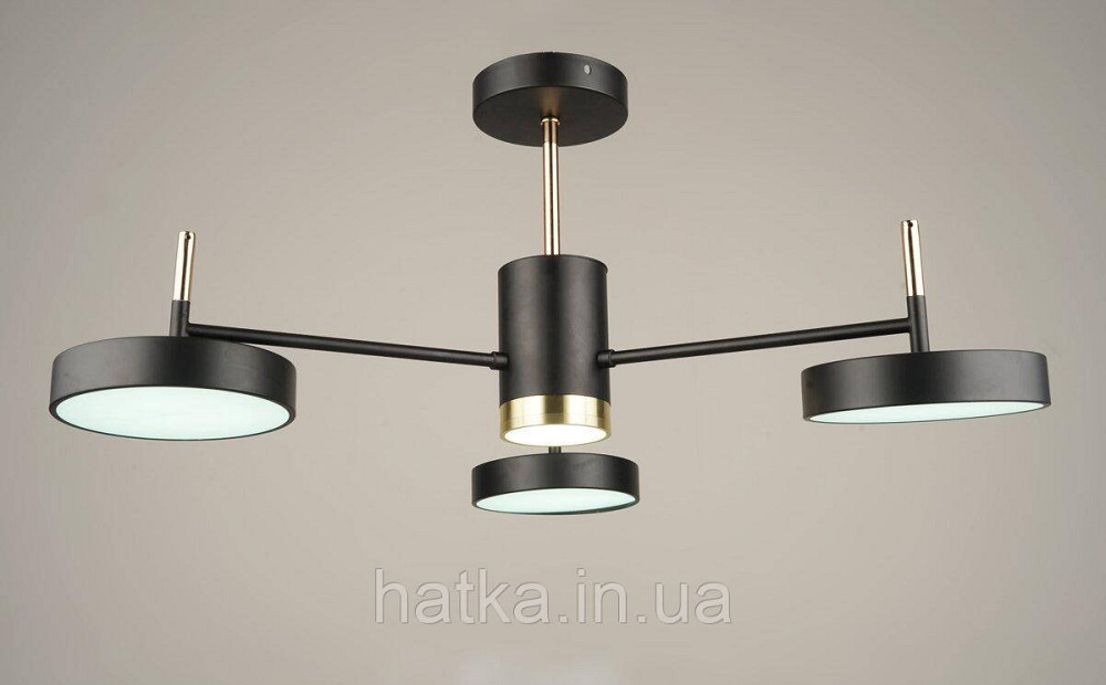 Люстра стельова світлодіодна Sirius B N4192/3 BK+FGD Київ - фото 1