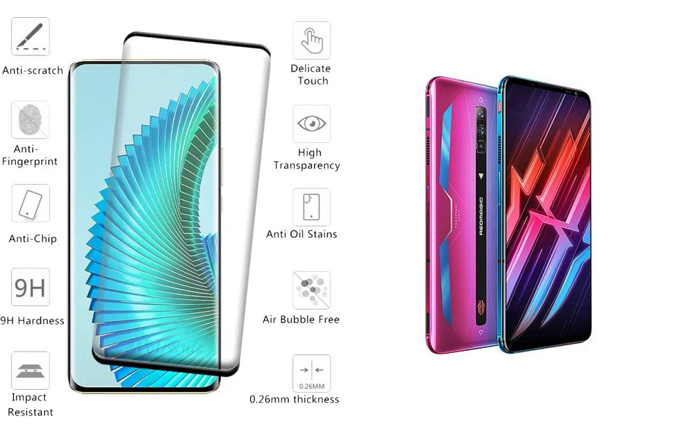 Захисне скло HyperGlass Pro для nubia Red Magic 6, Red Magic 6 Pro – максимальна чутливість та захист Київ - фото 2