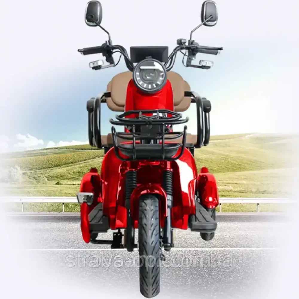 Електротрицикл з кузовом CROSSER S TR-5 1000W-72V-24Ah шини 10"/10" купити дешево в Україні Одеса - фото 8