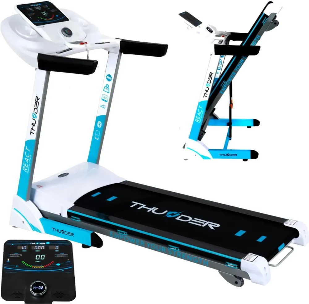 Бігова доріжка Thunder REACT-S-WHITE Elektryczna Do Biegania Składana Київ - фото 1
