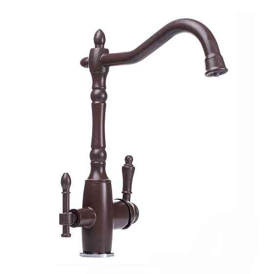 Смеситель для кухни под осмос Globus Lux LAZER GLLR-1000-6-MARONE (000019264) Киев