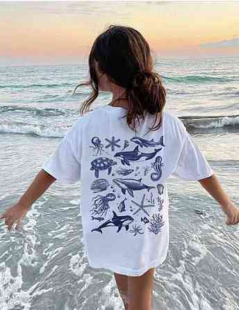 Футболка женская с принтом  48 Белая 2664087740 Днепр