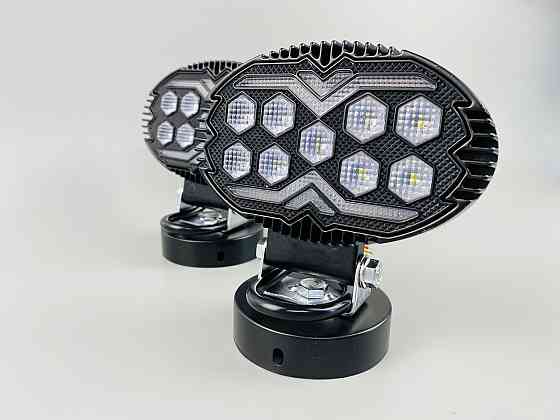 Фара LED кругла 15led chip 9-80V алюмінієвий корпус, кріплення, повітряний клапан Мукачево