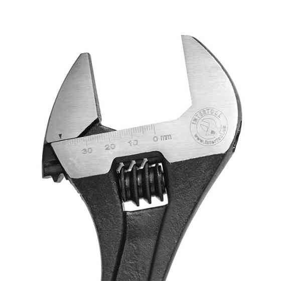 Розвідний ключ 300 мм INTERTOOL XT-0062, Cr-V, чорний - ключ, який витримує все Львів