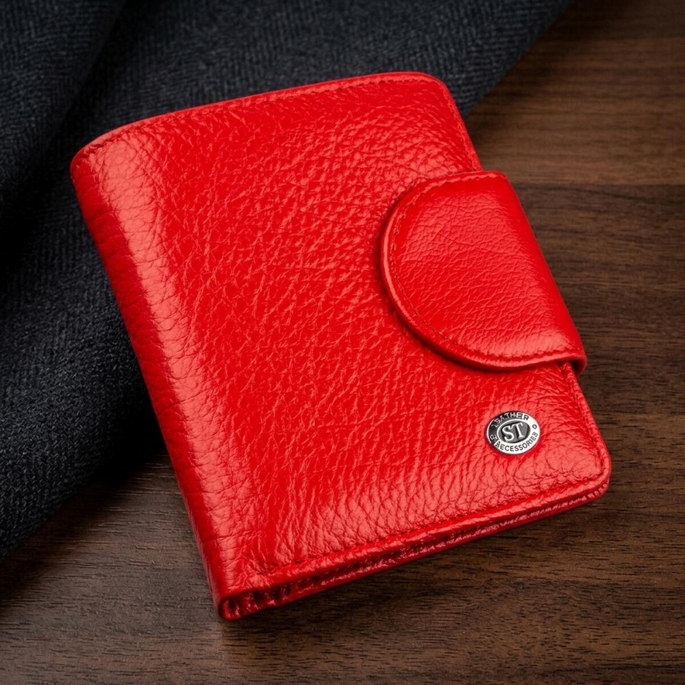 Оригінальний жіночий гаманець ST Leather 18923 Червоний Київ - фото 9